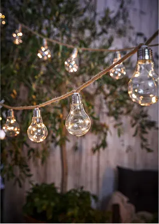 bonprix Stimmungsvolle Dekoration - LED-Solar-Lichterkette mit 10 Glühbirnen Große Rabatte