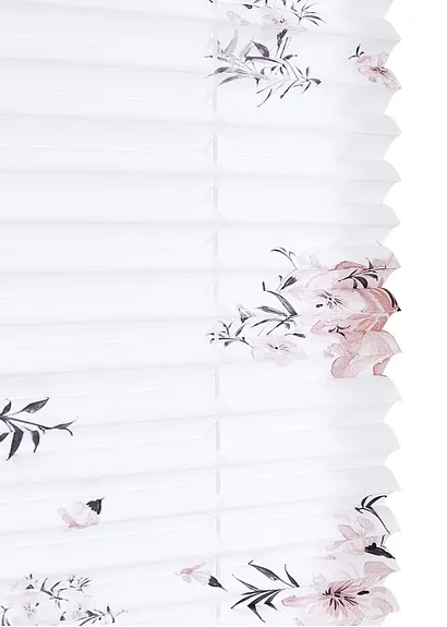 bonprix Fensterdekoration mit dezentem Blumen-Druck - weiß Klemmträger Discount Store für neue Produkte