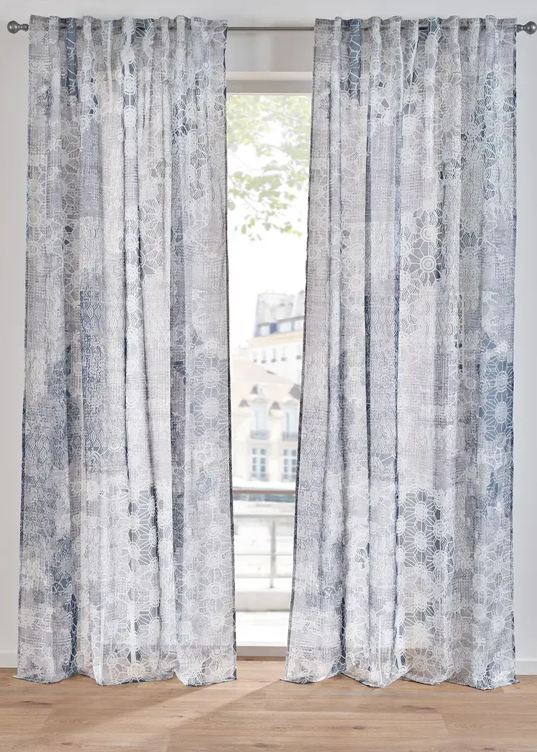 bonprix Modischer Fensterschmuck - grau Multifunktionsband 50% Rabatt für begrenzte Zeit