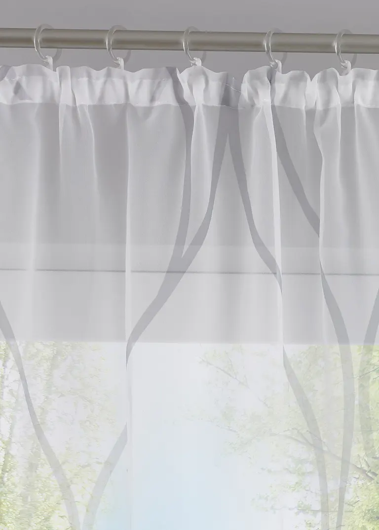 bonprix Transparenter Gardinenschal mit modernem Druck Hotsell