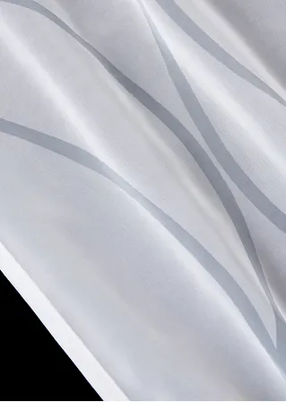 bonprix Transparenter Gardinenschal mit modernem Druck - weiß Ösen im Angebot