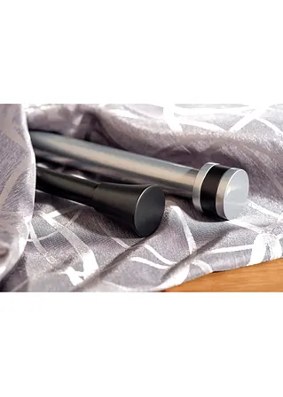 bonprix Gardinenstange mit zeitlosem Endstück - silber 1-läufig Fabrik Onlineshop