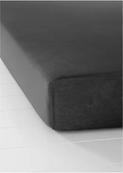 bonprix Perfekte Passform: Jersey Spannbettlaken - schwarz Wochenangebot