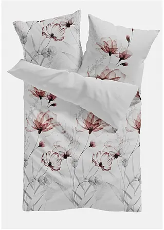 bonprix Bettwäsche mit floralem Design - weiß Baumwollgemisch Nur für heute